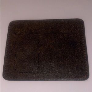 Dark Brown Suede Leather Card Sleeve